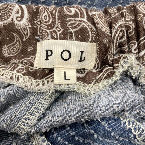 POL Pattern Switch Jogger Denim/Leopard - Picture 5 of 5